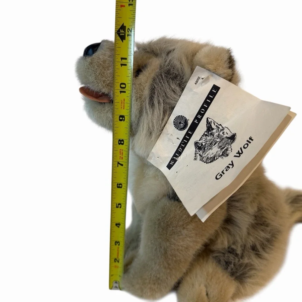 Gray Wolf Dog Plush‎ 12